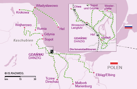 Radtouren Danzig und Umgebung